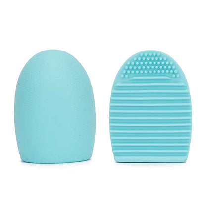 Hot Sale Portable Deep Cleaning for All Size Beauty Makeup Brush Makeup Brush Cleaning Mat Silicone Makeup Brush Cleaning Egg