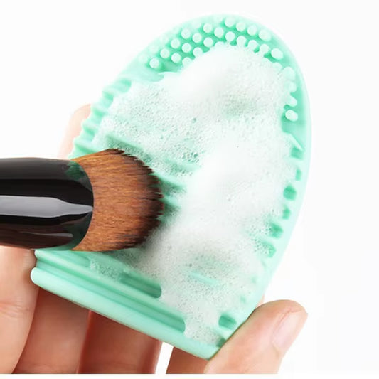 Hot Sale Portable Deep Cleaning for All Size Beauty Makeup Brush Makeup Brush Cleaning Mat Silicone Makeup Brush Cleaning Egg