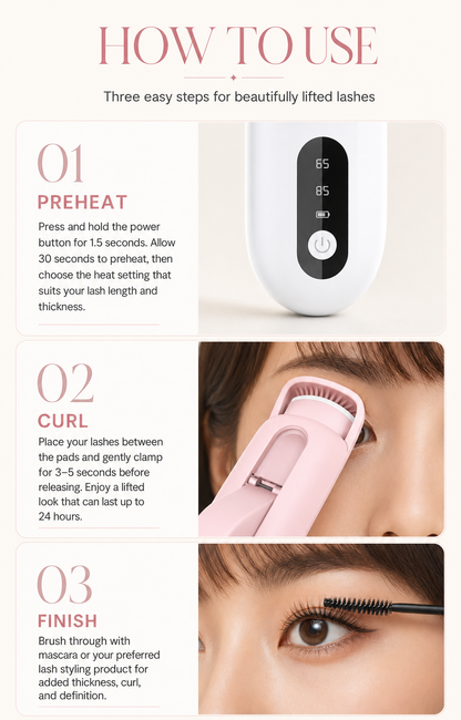 LuxeCurl™ Heated Eyelash Curler