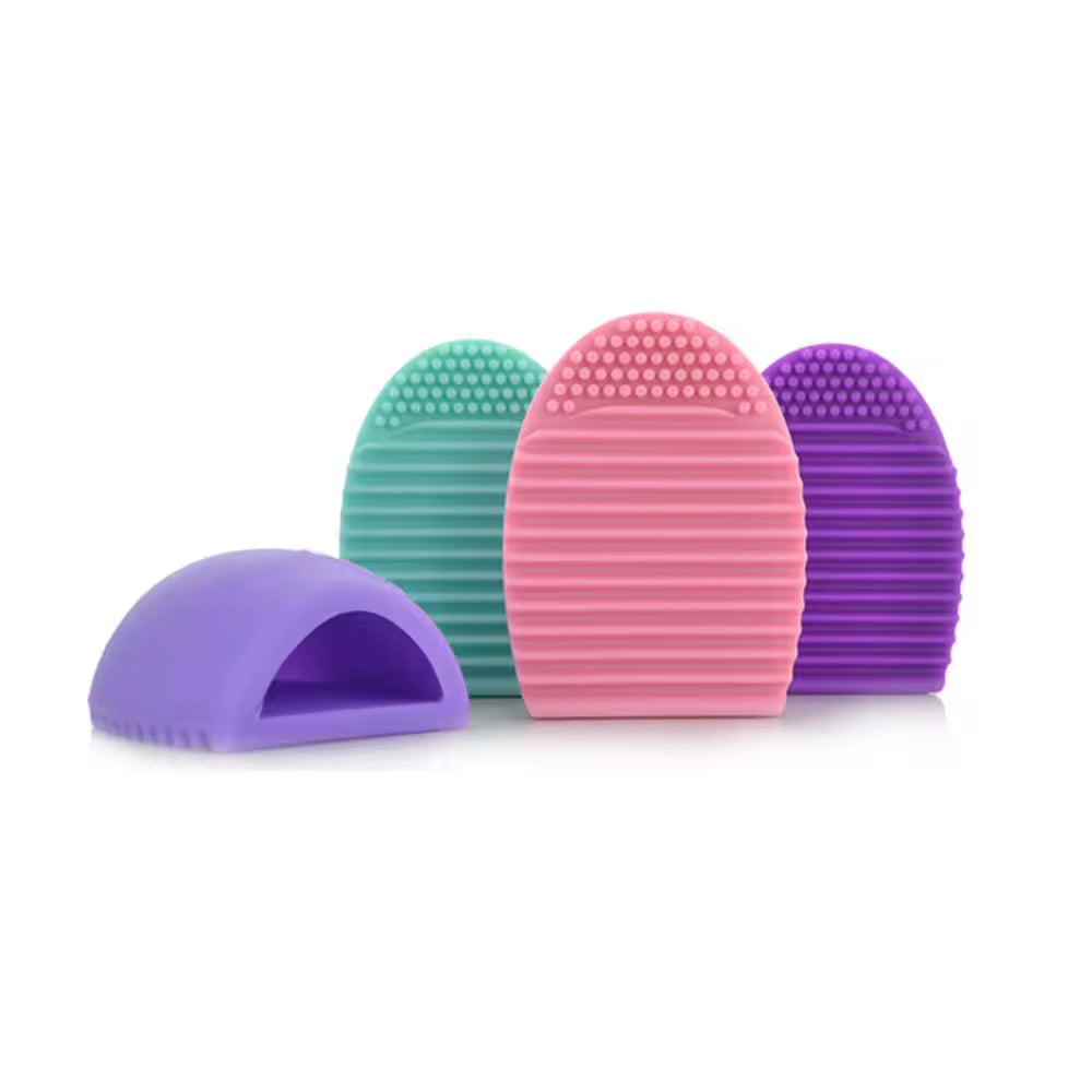 Hot Sale Portable Deep Cleaning for All Size Beauty Makeup Brush Makeup Brush Cleaning Mat Silicone Makeup Brush Cleaning Egg