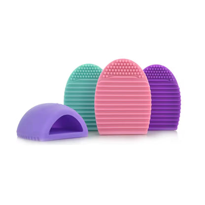 Hot Sale Portable Deep Cleaning for All Size Beauty Makeup Brush Makeup Brush Cleaning Mat Silicone Makeup Brush Cleaning Egg